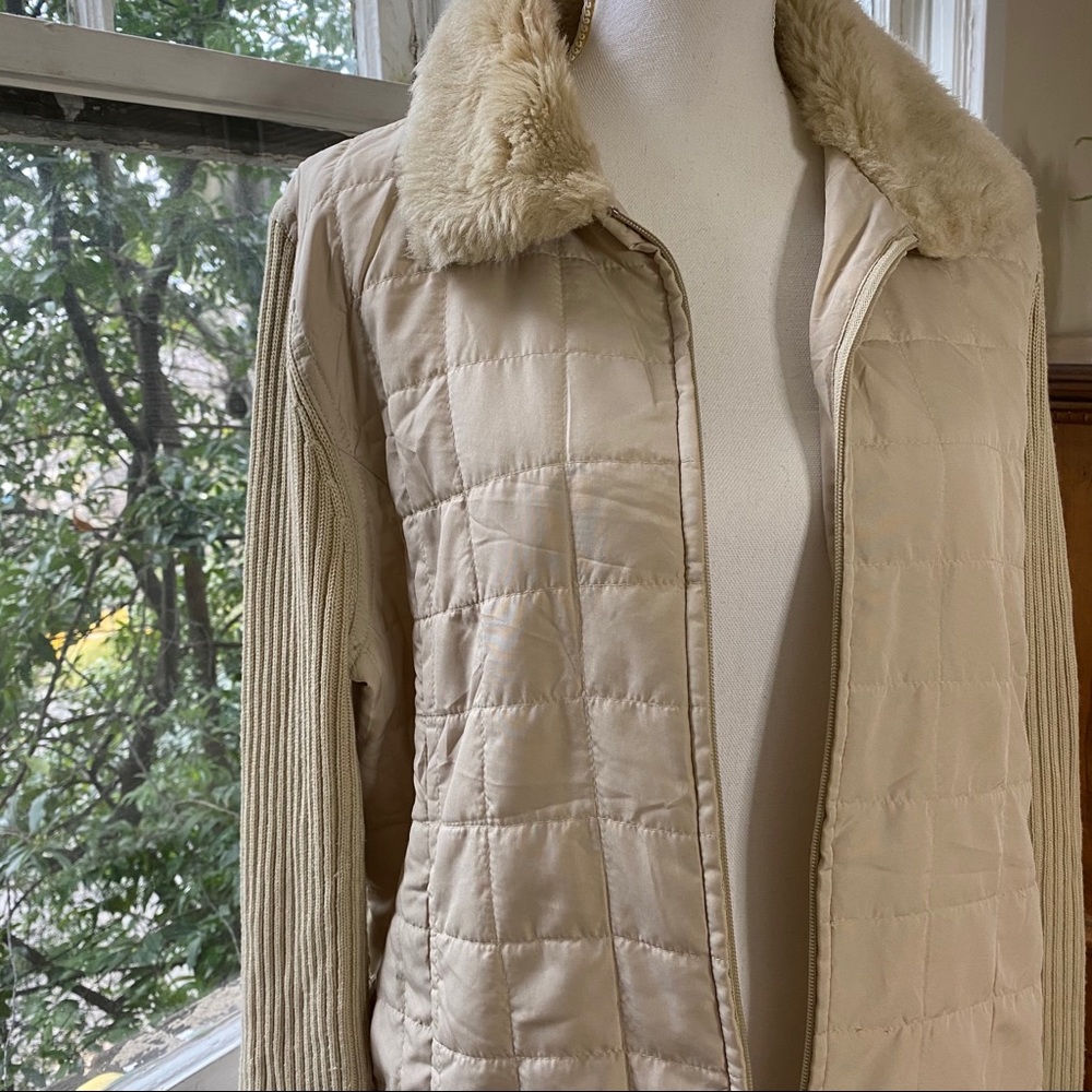 CREME VINTAGE QUILTED JACKET ✨💌